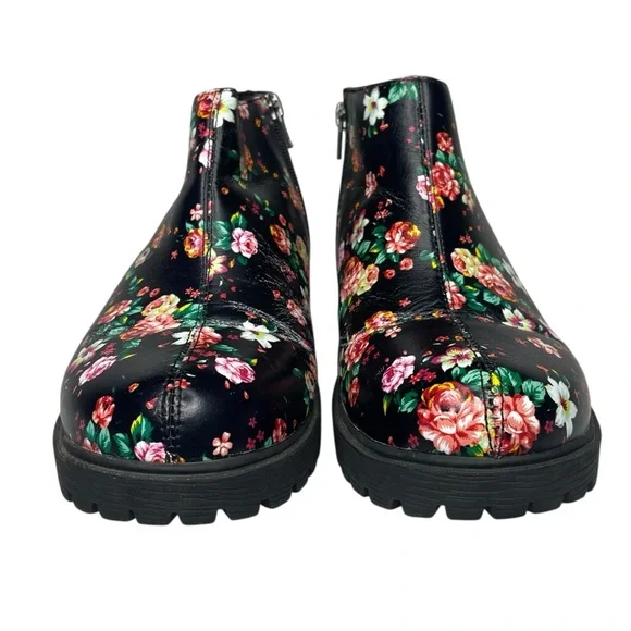 Alegria 39 Shayne Blossom black floral leather boots - Picture 2 of 9